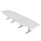 Skutchi Designs 45 in W, 165.75 in L, 29 in H, Engineered Wood Top, White HAR-BOT-46x168-T-WHCYPRESS - alternate 1